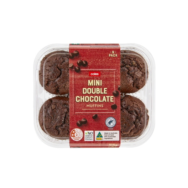 Coles Double Chocolate Mini Muffins 315g