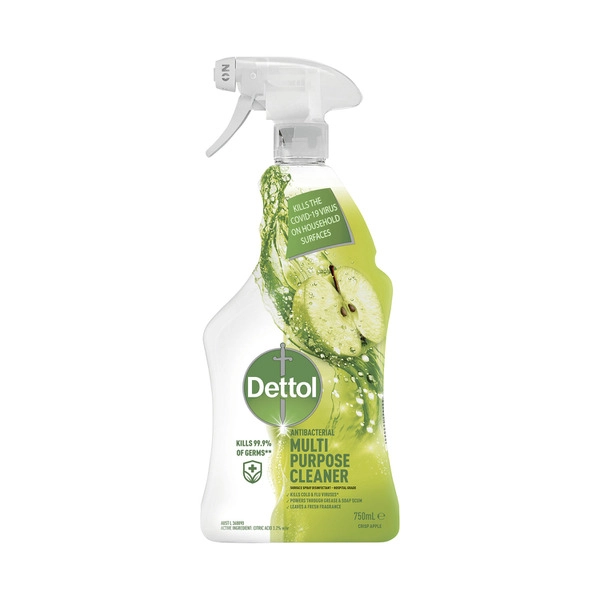 Dettol Disinfectant Apple Multipurpose Surface Cleaning Spray 750mL