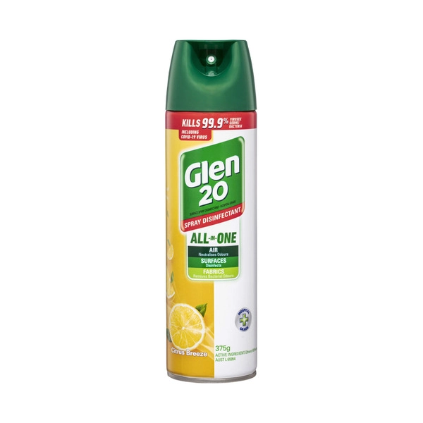 Glen 20 Citrus Breeze GLEN 20 CITRUS BREEZE DISINFECTANT SPRAY 375G 