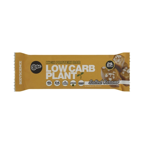 BSc Bodyscience High Protein Low Carb Plant Bar Salted Caramel 45g