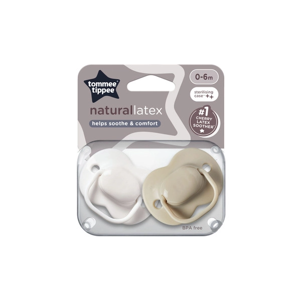 Tommee Tippee Baby Cherry Latex Dummy 2 Pack 0-6m 2 pack