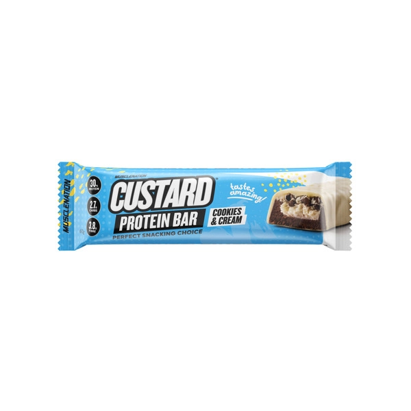 Muscle Nation Custard Protein Bar Cookies & Cream 60g