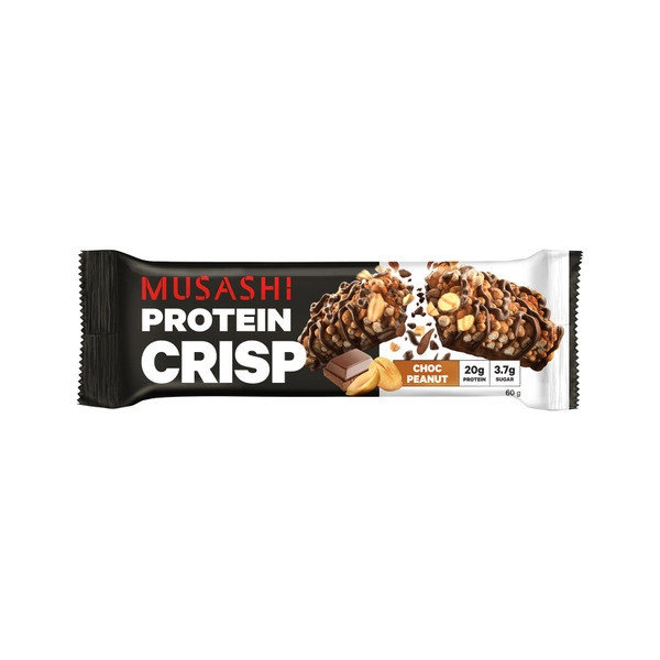 Musashi Protein Crisp Bar Choc Peanut 60g