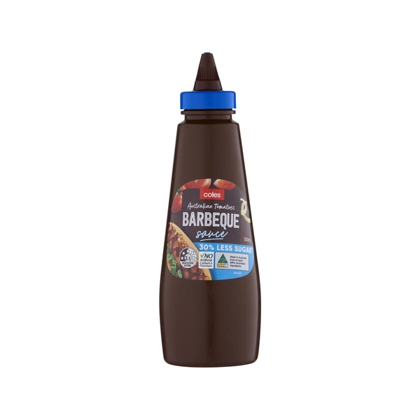 Coles 30% Sugar Reduced Bbq Sauce 500mL