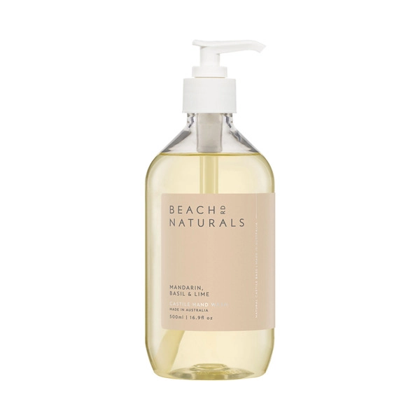 Beach Road Naturals Basil Lime & Mandarin Castile Hand Wash 500mL