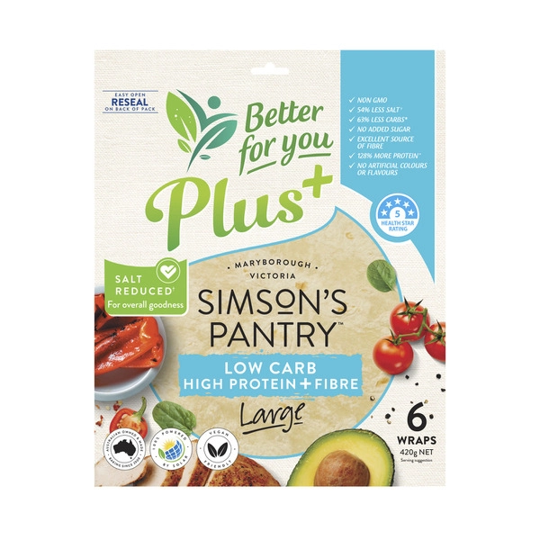 Simson's Pantry Low Carb High Protein + Fibre 6 pack 420g