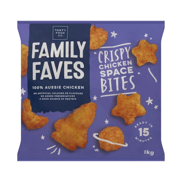 Family Fave's Chicken Space Shapes 1kg