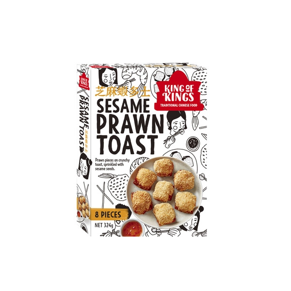 King Of Kings KING OF KINGS SESAME PRAWN TOAST 324G 