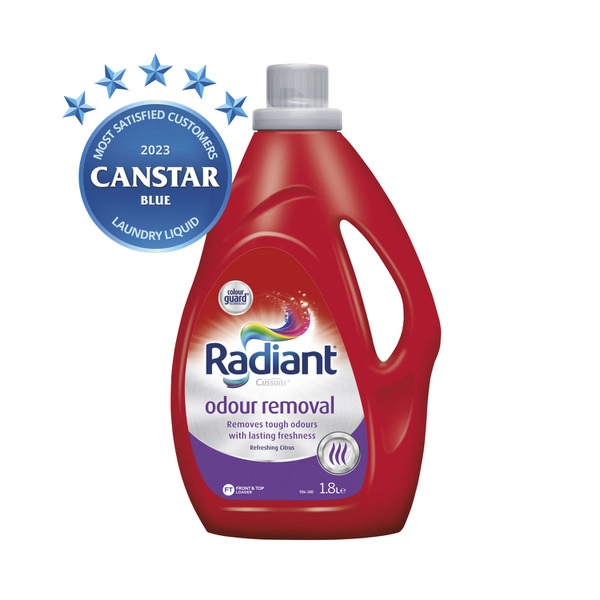 Radiant Odour Removal Laundry Liquid Washing Detergent 1.8L