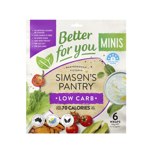 Simson's Pantry SIMSON'S PANTRY LOW CARB MINI 6PK 