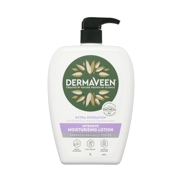 Dermaveen Extra Hydration Intensive Moisturising Lotion Colloidal Oatmeal 1L