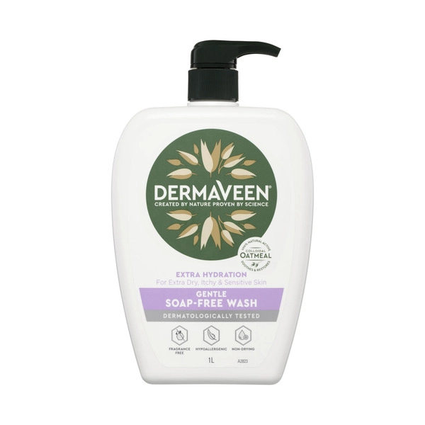 Dermaveen Extra Hydration Gentle Colloidal Oatmeal Soap Free Wash 1L