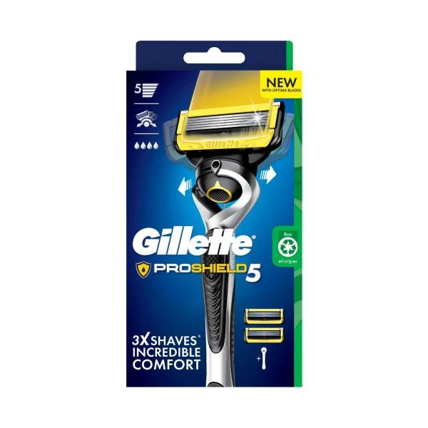 Gillette Fusion Proshield Flexball Razor Handle +2 Blade 1 pack