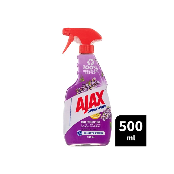 Ajax Spray N Wipe Lavender & Citrus Multi Purpose Cleaner Trigger Pack 500mL