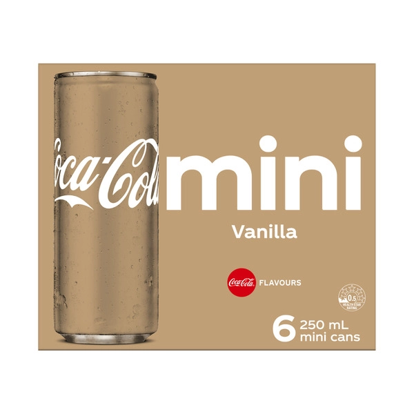 Coca-Cola Vanilla Soft Drink 6x250mL 6 pack