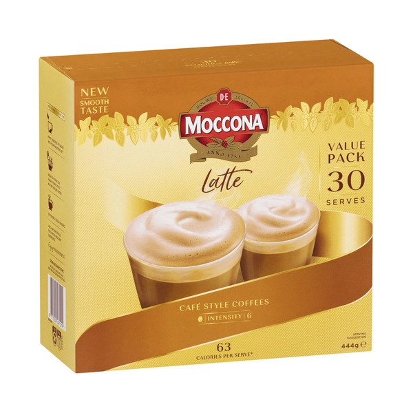 Moccona Cafe Classics Latte Sachets 30 pack