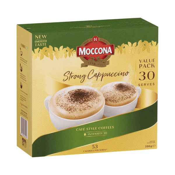 Moccona Cafe Classics Strong Cappuccino Sachets 30 pack