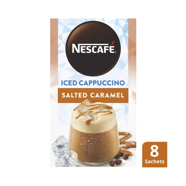 Nescafe Iced Salted Caramel Coffee Sachets 8 pack