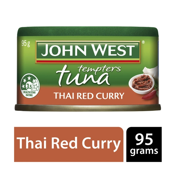 John West Tuna Tempters JOHN WEST TUNA TEMPTERS THAI RED CURRY 95G 