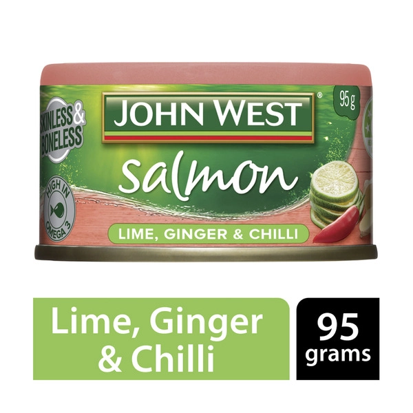 John West Salmon Tempters Lime- Chilli & Ginger 95g