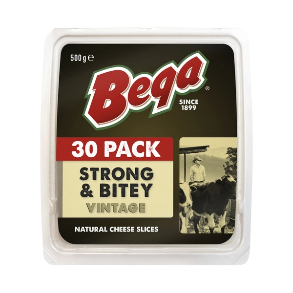 Bega Strong & Bitey Natural Vintage Slices 500g