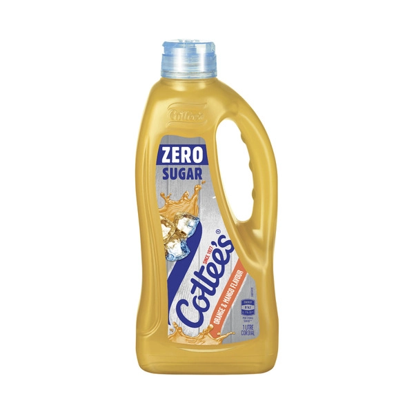 Cottee's Zero Sugar Cordial Orange Mango 1L