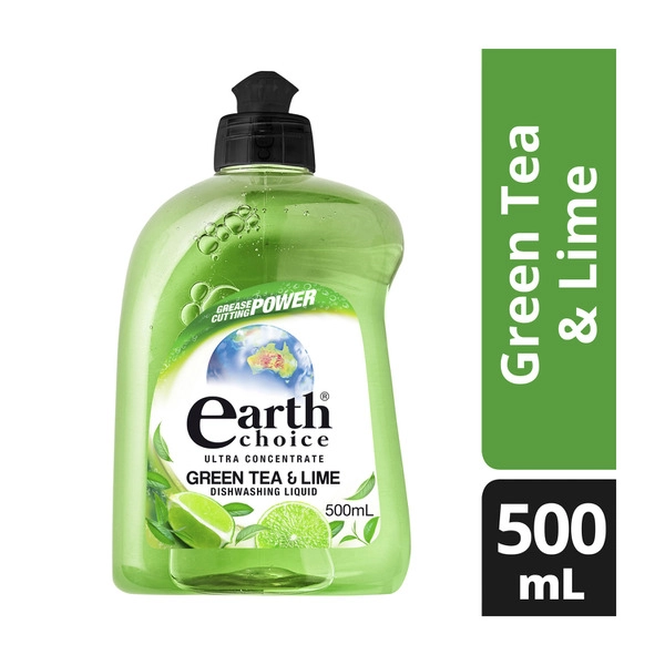 Earth Choice Green Tea & Lime Dishwashing Liquid Concentrate 500mL