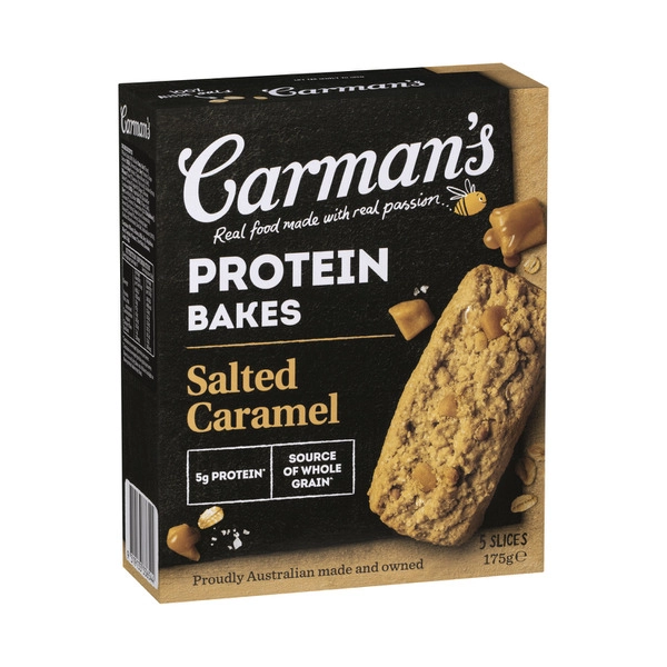 Carmans Protein Bakes Salted Caramel 5 Pack 175g