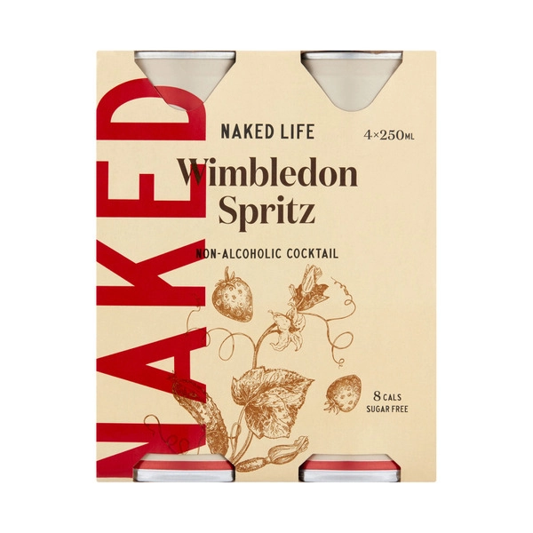 Naked Life Non Alcoholic Cocktail Wimbledon Spritz 4 pack