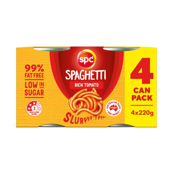 SPC Canned Rich Tomato 4 Pack 880g