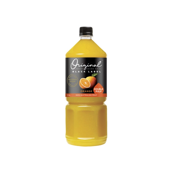 Original Juice Co. Black Label Double Pulp Orange Juice 1.5L