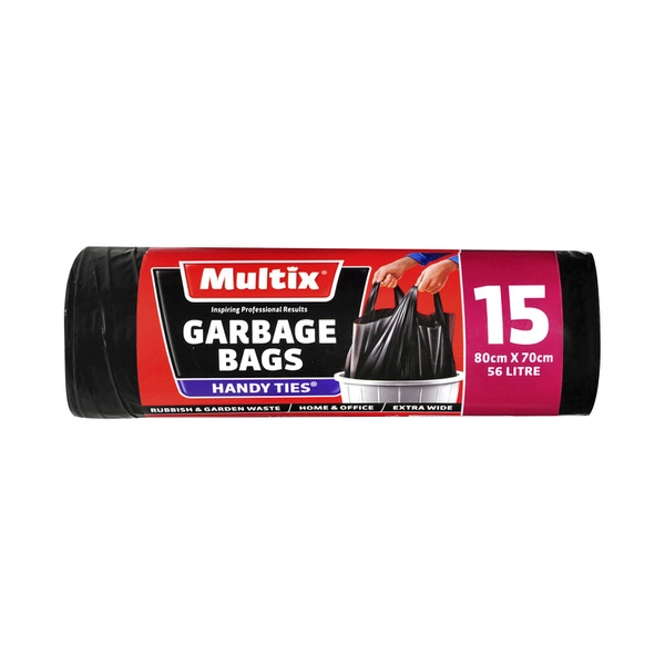 Multix Garbage Bags Handy Ties 15 pack