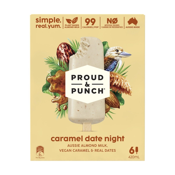 Proud & Punch Caramel Date Night Frozen Dessert 6 Pack 420mL