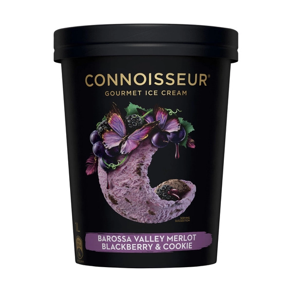 Connoisseur Ice Cream Blackberry & Barossa Valley Merlot 1L