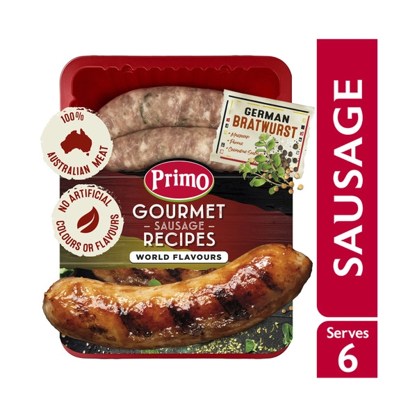 Primo Gourmet World Flavours German Bratwurst Sausage 450g