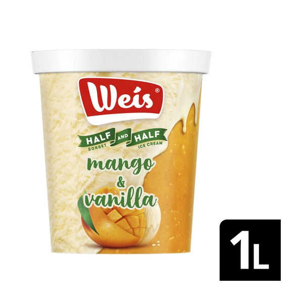 Weis Half & Half Mango & Vanilla 1L