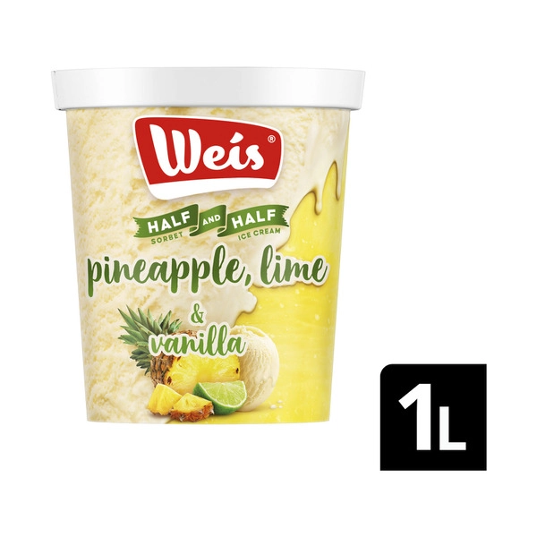 Weis Half & Half Pine Lime & Vanilla 1L