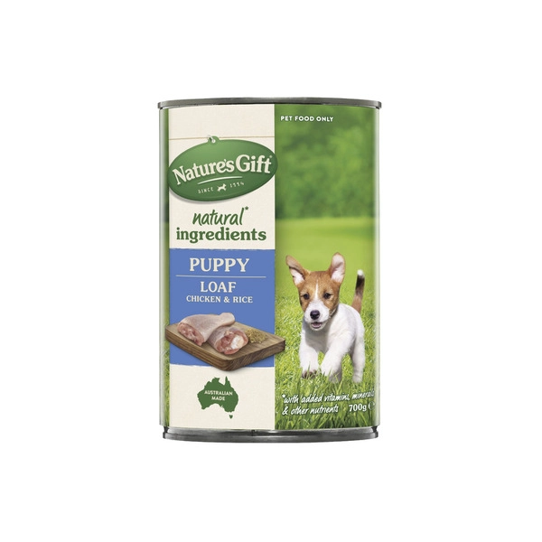 Nature's Gift Puppy Loaf With Chicken & Rice Dog Food 700g