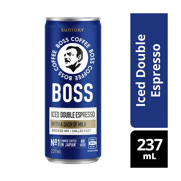 Boss Double BOSS DOUBLE ESPRESSO COFFEE 237ML 