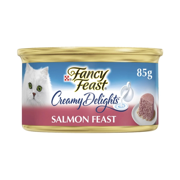 Fancy Feast Creamy Delights With Pate Salmon Cat Food 85g