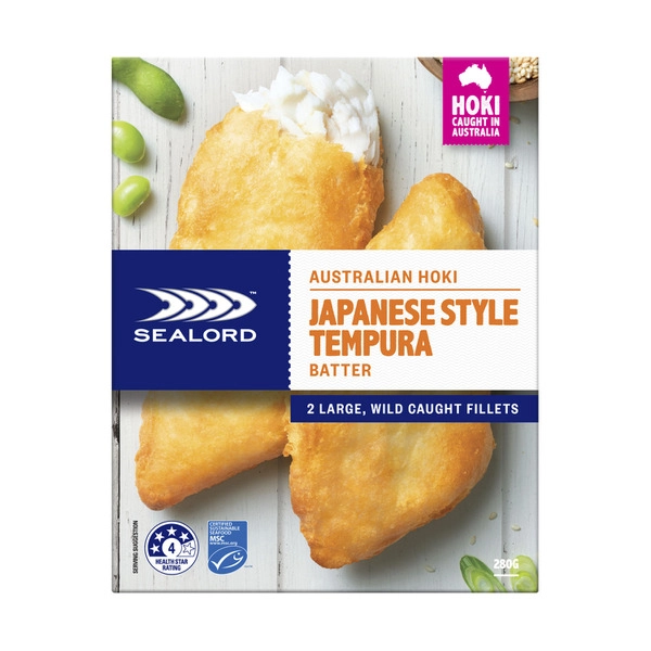 Sealord Japanese Style Tempura Batter Hoki Fillet 280g