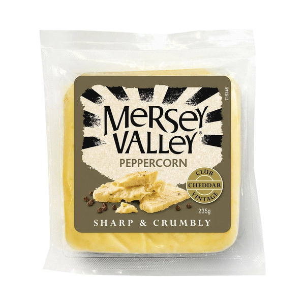 Mersey Valley Club Green Peppercorn Cheese 235g