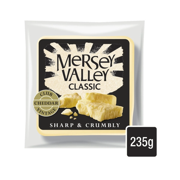 Mersey Valley Club Classic Cheddar Cheese 235g