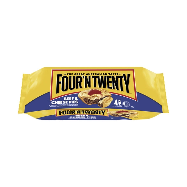 Four'N Twenty Frozen Beef & Cheese Pies 4 pack 700g