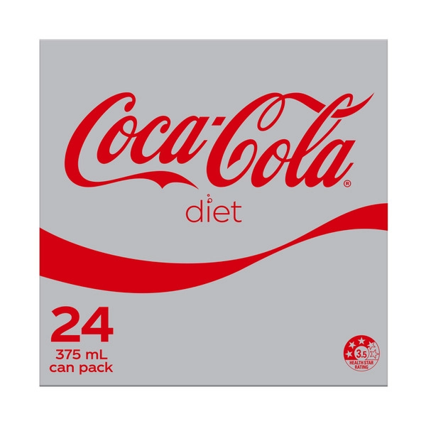 Cca Coca Cola CCA COCA COLA SOFT DRINK 24X375ML:COLA DIET:.:24 PACK 