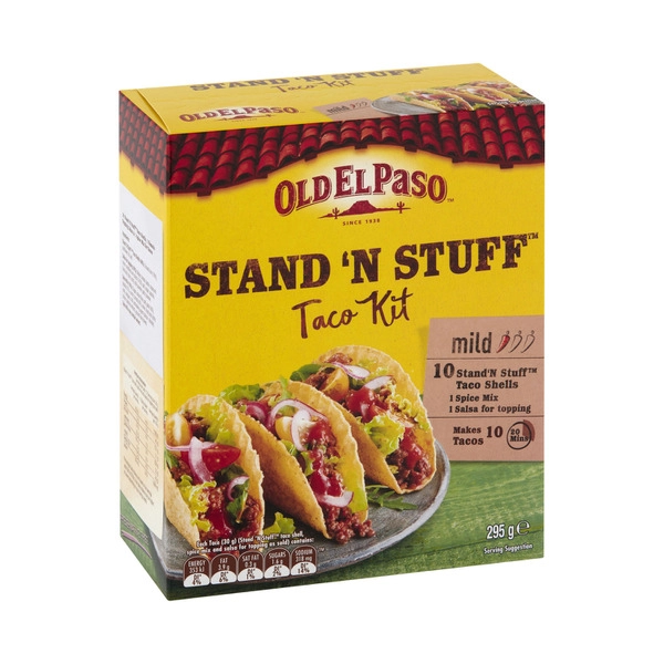 Old El Paso Stand N Stuff OLD EL PASO STAND 'N STUFF TACO KIT MEXICAN STYLE 295G 