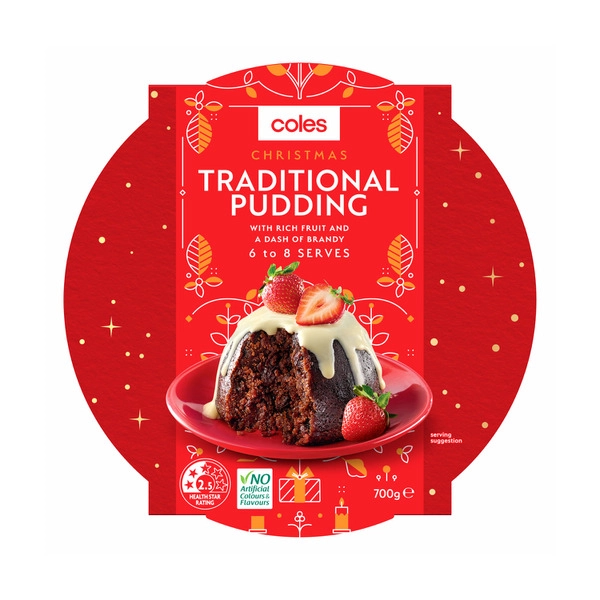 Coles Christmas Traditional Pudding Large 700g