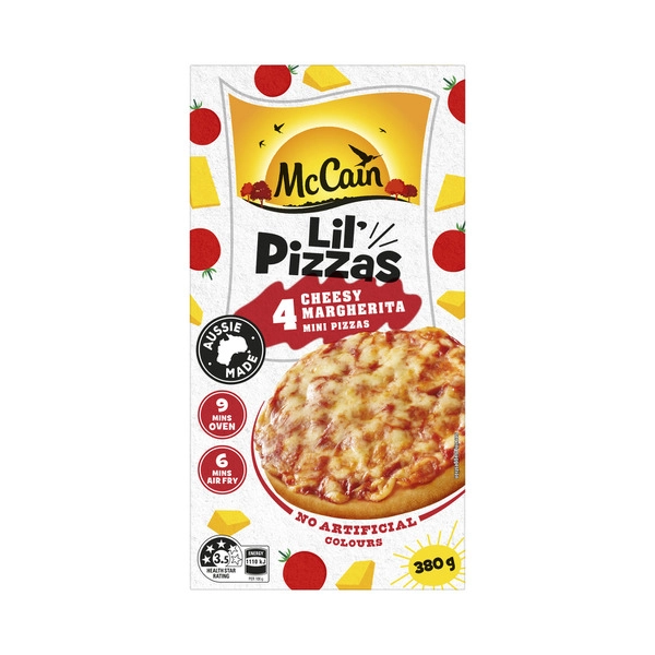 McCain Lil Pizza Cheesy Margherita 380g