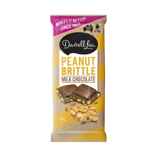 Darrell Lea Peanut Brittle Milk Chocolate Block 160g