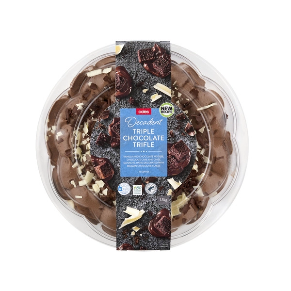 Coles Decadent Triple Chocolate Trifle 1.3Kg